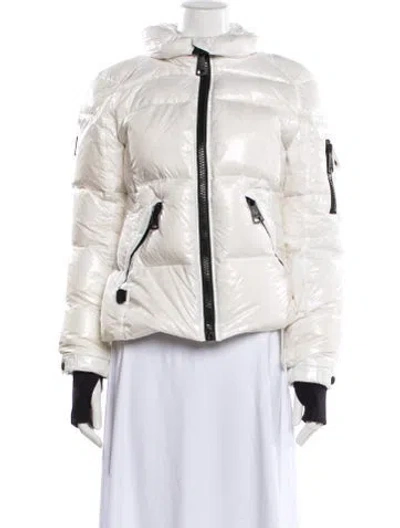 Pre-owned Sam Nylon Down Jacket In White