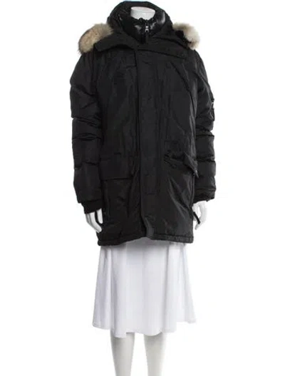 Pre-owned Sam Nylon Parka In Blue