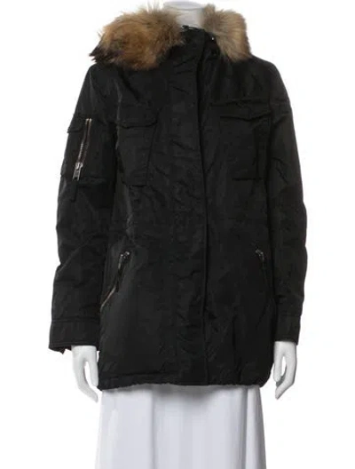 Pre-owned Sam Nylon Utility Jacket In Black