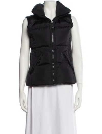 Pre-owned Sam Nylon Vest In Black
