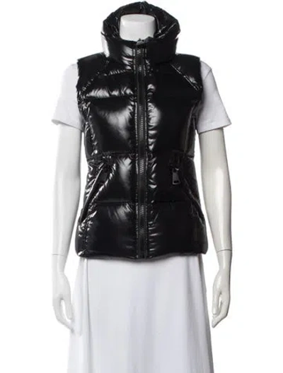 Pre-owned Sam Nylon Vest In Black