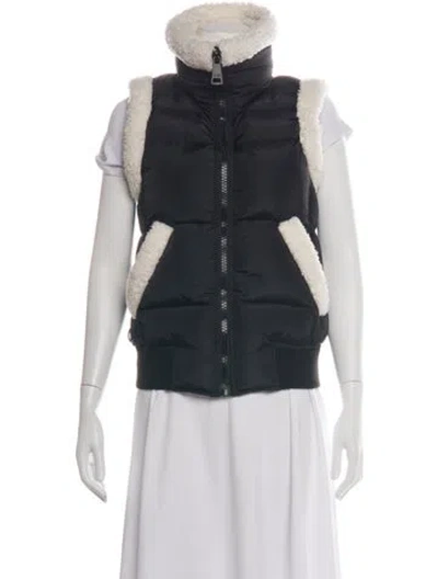 Pre-owned Sam Nylon Vest In Black