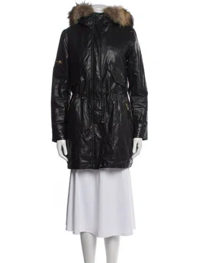 Pre-owned Sam Parka In Black