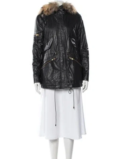 Pre-owned Sam Parka In Black