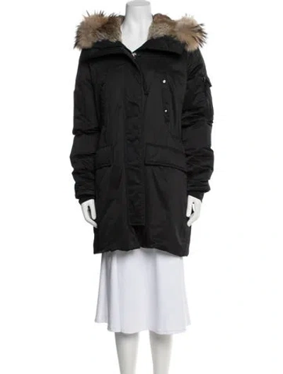 Pre-owned Sam Parka In Black