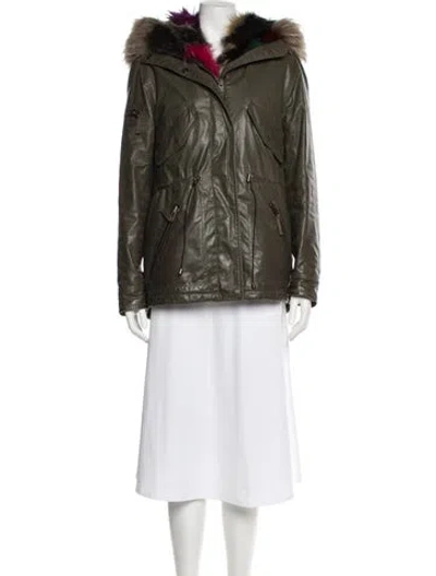 Pre-owned Sam Parka In Green