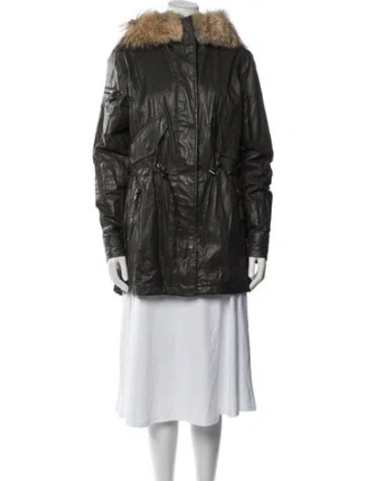 Pre-owned Sam Parka In Green