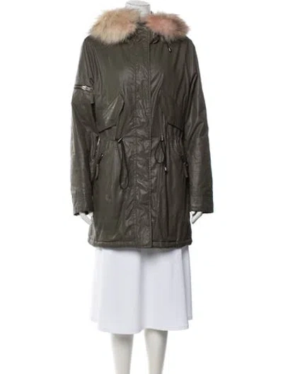 Pre-owned Sam Parka In Green
