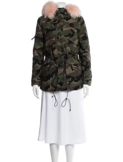 Pre-owned Sam Printed Utility Jacket W/ Tags In Green