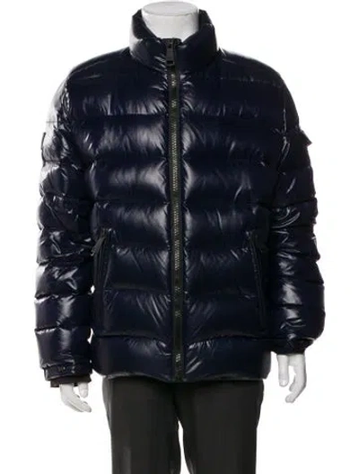 Pre-owned Sam Puffer Coat In Blue