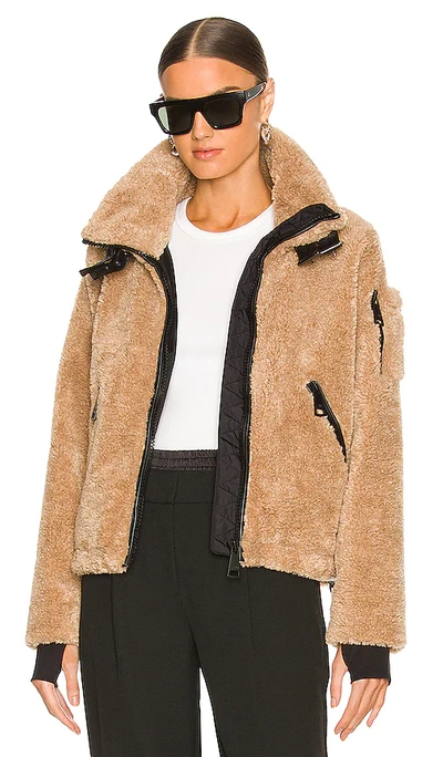 Sam Sherpa Denver Jacket In Camel