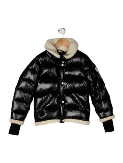 Pre-owned Sam Kids' Solid Down Coat In Black