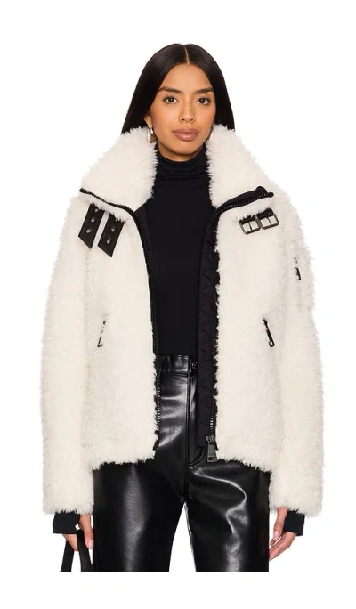 Sam Tahoe Faux Fur Jacket In Ivory