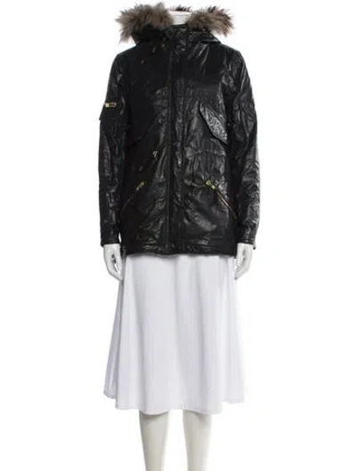 Pre-owned Sam Utility Jacket In Black