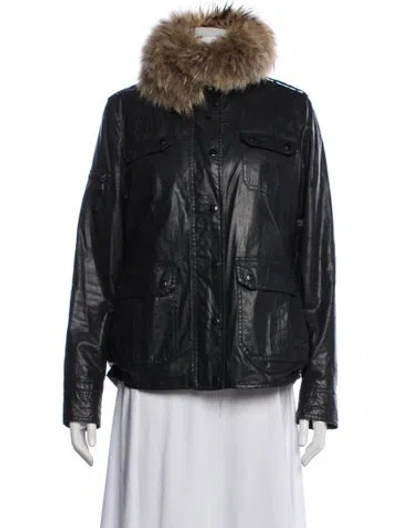 Pre-owned Sam Utility Jacket In Black