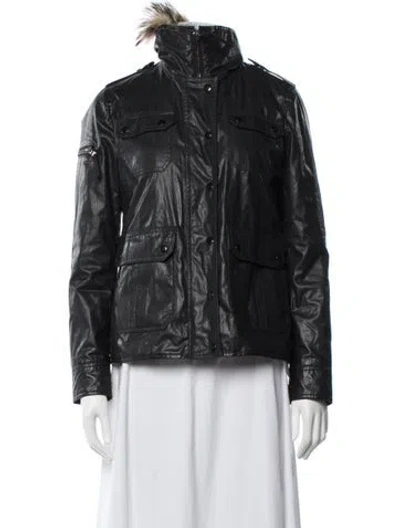 Pre-owned Sam Utility Jacket In Black