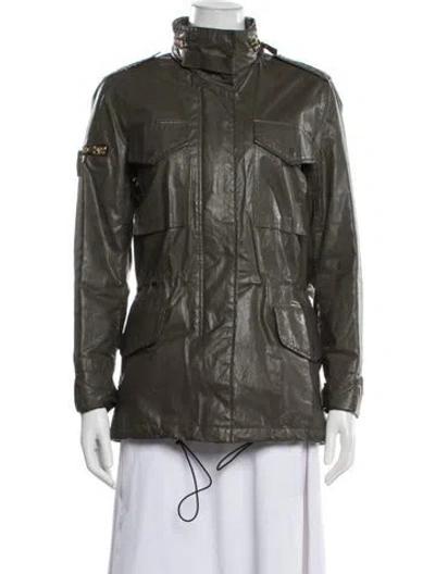 Pre-owned Sam Utility Jacket In Brown
