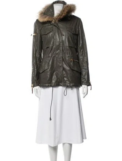 Pre-owned Sam Utility Jacket In Green
