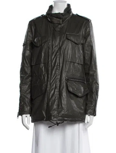 Pre-owned Sam Utility Jacket In Grey