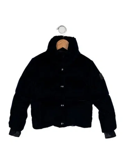 Pre-owned Sam Babies' Velvet Down Coat In Blue