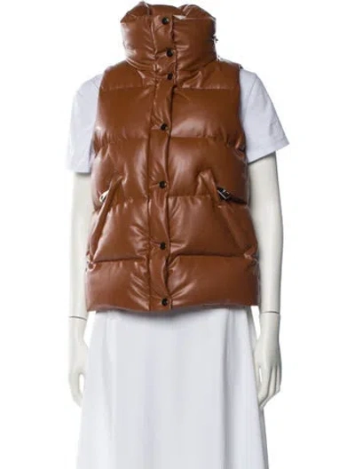 Pre-owned Sam Vest In Brown