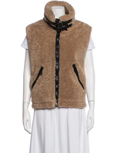 Pre-owned Sam Vest In Brown
