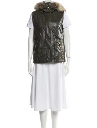 Pre-owned Sam Vest In Green