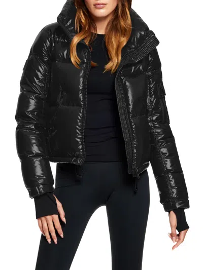 Sam Women's Freestyle Cropped Down Puffer Jacket In Jet