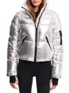 Sam Women's Freestyle Cropped Down Puffer Jacket In Silver