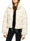 Sam Women's Gemma Quilted Sherpa Puffer Jacket In White