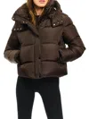 Sam Women's Jordy Short Down Puffer Coat In Brown