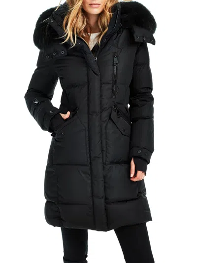 Sam Women's Luxe Highway Down Coat In Black