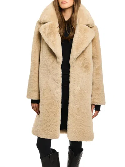 Sam Women's Marla Faux-fur Coat In Brown