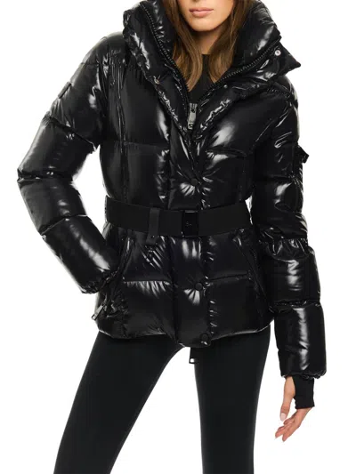 Sam Women's Rikki Glossy Down Jacket In Black