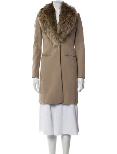 Pre-owned Sam Wool Coat In Neutral