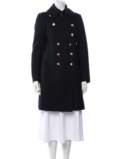 Pre-owned Sam Wool Trench Coat In Black