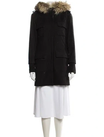 Pre-owned Sam Wool Utility Jacket In Black