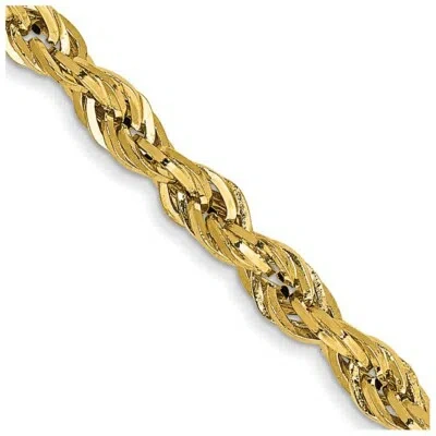 Pre-owned Samajewelers Real 10kt Yellow Gold 2.8mm Semi-solid Rope Chain; 16 Inch; Lobster Clasp