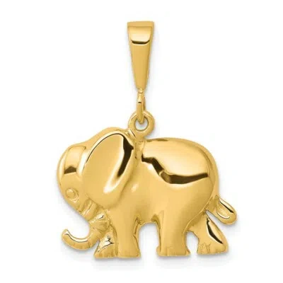 Pre-owned Samajewelers Real 10kt Yellow Gold Elephant Charm