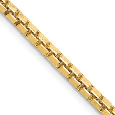 Pre-owned Samajewelers Real 14k Yellow Gold 2.5mm Box Chain; 18 Inch; Lobster Clasp; Women & Men