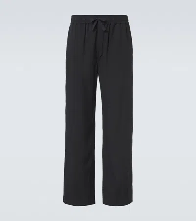 Saman Amel Alio Silk Pants In Black