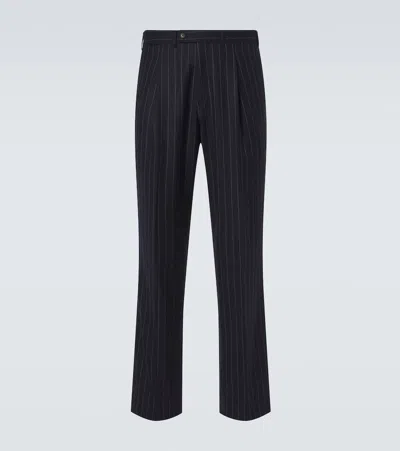 Saman Amel Amo Straight-leg Wool And Mohair-blend Suit Trousers In Black