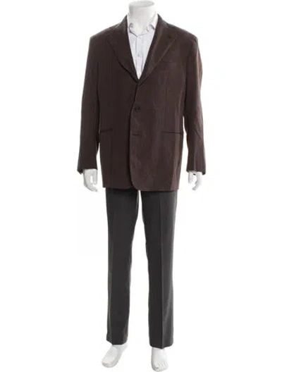 Pre-owned Saman Amel Blazer In Brown