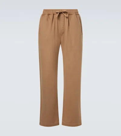 Saman Amel Cashmere Straight Pants In Brown