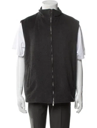 Pre-owned Saman Amel Cashmere Vest In Gray