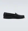 Saman Amel City Leather Loafers In Black