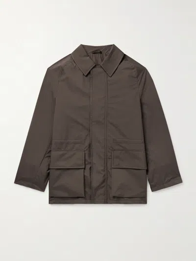 Saman Amel City Nylon Jacket In Brown