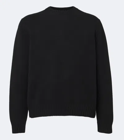 Saman Amel Elio Cashmere Sweater In Black
