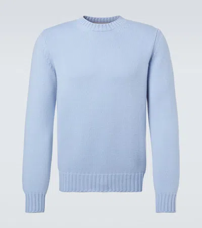 Saman Amel Gio Cashmere Sweater In Blue