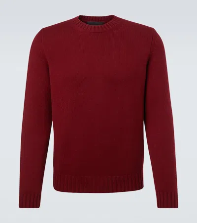Saman Amel Gio Cashmere Sweater In Burgundy